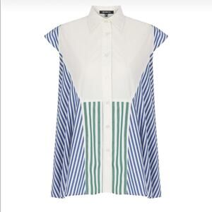 Miss Ipekyol women’s stripe button down shirt/Tunic, size 8